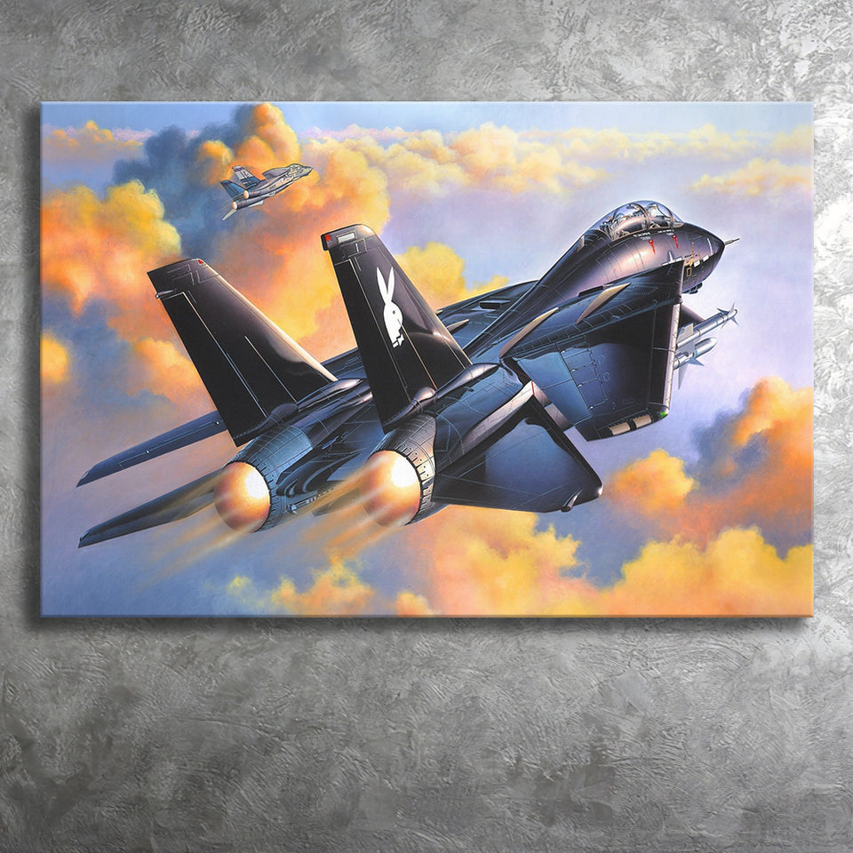Fighter Jet Play Boy War Airplane Canvas Prints Wall Art Decor - Painting Canvas, Art Prints, Ready to Hang