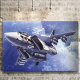 Fighter Aircraft Anime Military Aircraft Canvas Prints Wall Art Decor - Painting Canvas, Art Prints, Ready to Hang