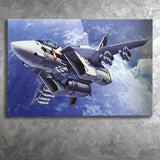 Fighter Aircraft Anime Military Aircraft Canvas Prints Wall Art Decor - Painting Canvas, Art Prints, Ready to Hang