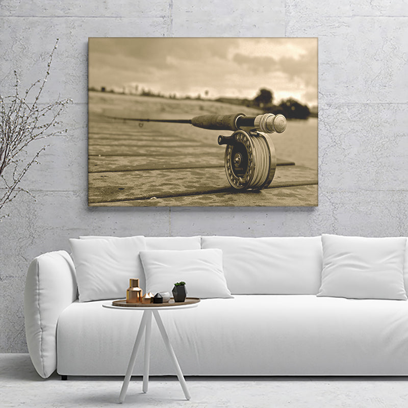 Fly Fishing Riverside And Scenic Canvas Wall Art - Canvas Prints, Prints  For Sale, Painting Canvas,Canvas On Sale