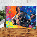 French Bulldog Canvas Wall Art - Canvas Prints, Prints for Sale, Canvas Painting, Home Decor