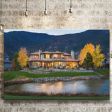 Genoa Lakes Ranch Golf Course Light Night, Golf Art Print, Golf Lover, Canvas Prints Wall Art Decor