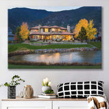 Genoa Lakes Ranch Golf Course Light Night, Golf Art Print, Golf Lover, Canvas Prints Wall Art Decor