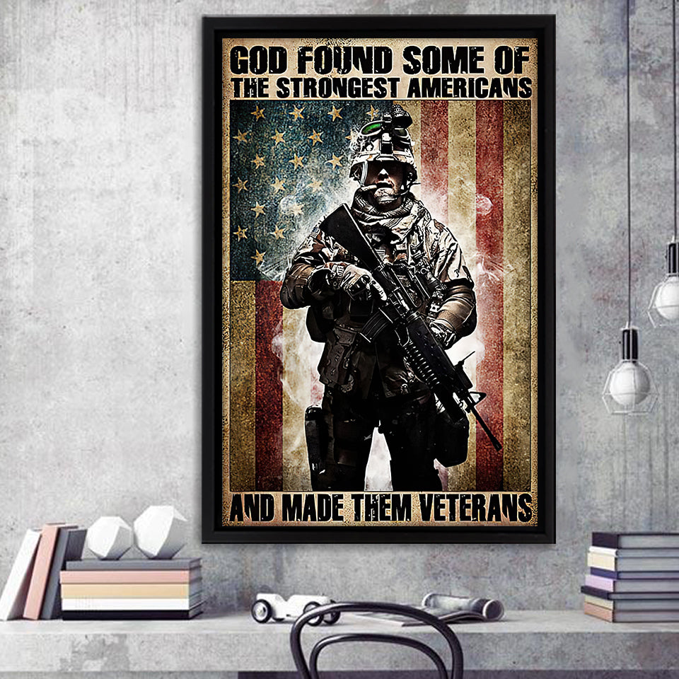 God Found Some Of The Strongest 2 Framed Canvas Prints Wall Art - Painting Canvas, Wall Decor 