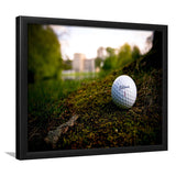 Golf Ball In Dirt Framed Art Prints Wall Art Decor - Painting Prints, Framed Picture
