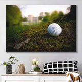 Golf Ball In Dirt Canvas Prints Wall Art - Painting Canvas, Art Prints, Wall Decor