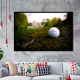 Golf Ball In Dirt Framed Art Prints Wall Art Decor - Painting Prints, Framed Picture