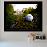 Golf Ball In Dirt Framed Art Prints Wall Art Decor - Painting Prints, Framed Picture