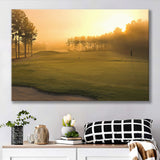 Golf Course In The Fog Canvas Prints Wall Art - Painting Canvas, Art Prints, Wall Decor