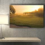 Golf Course In The Fog Canvas Prints Wall Art - Painting Canvas, Art Prints, Wall Decor