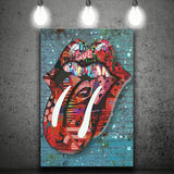 Graffiti Kiss Canvas Prints Wall Art - Painting Canvas, Home Wall Decor, Prints for Sale, Painting Art