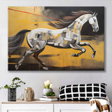Horse Art Luxury Black And Gold Art Painting V5 Canvas Prints Wall Art Home Decor, Painting Canvas, Living Room Wall Decor