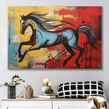 Horse Luxury Art Mixed Color Painting Canvas Prints Wall Art Home Decor, Painting Canvas, Living Room Wall Decor