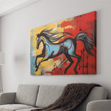Horse Luxury Art Mixed Color Painting Canvas Prints Wall Art Home Decor, Painting Canvas, Living Room Wall Decor
