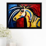 Horse Simple Art Unique Luxury Art Framed Canvas Prints Wall Art Home Decor, Painting Canvas, Floating Frame
