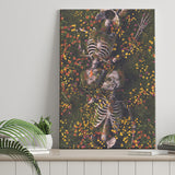 Hugging Couple Skull Canvas Wall Art, Canvas Prints Wall Art Home Decor, Ready to Hang