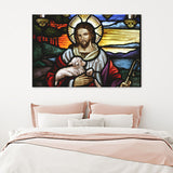Jesus Holding A Sheep Canvas Wall Art - Canvas Prints, Prints for Sale, Canvas Painting, Home Decor
