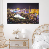 Las Vegas Citys Night To Trips Canvas Wall Art - Canvas Prints, Prints for Sale, Canvas Painting, Canvas On Sale