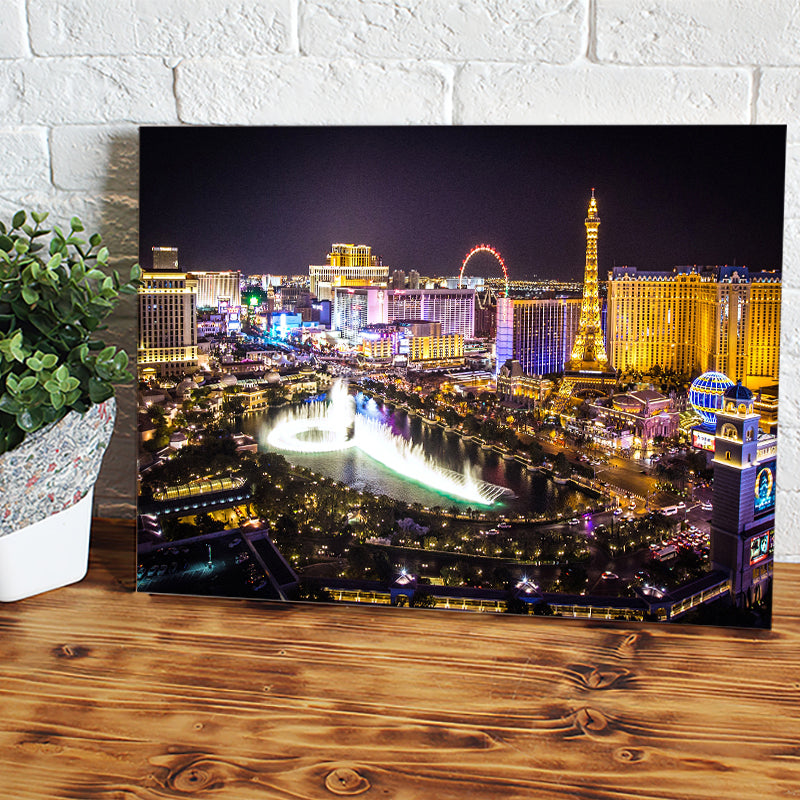 Las Vegas Citys Night To Trips Canvas Wall Art - Canvas Prints, Prints for Sale, Canvas Painting, Canvas On Sale