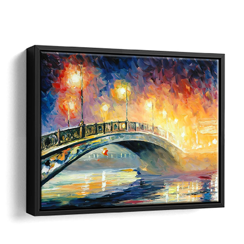Lighting Bridge Framed Canvas Wall Art - Canvas Prints, Prints Painting, Prints for Sale, Framed Art