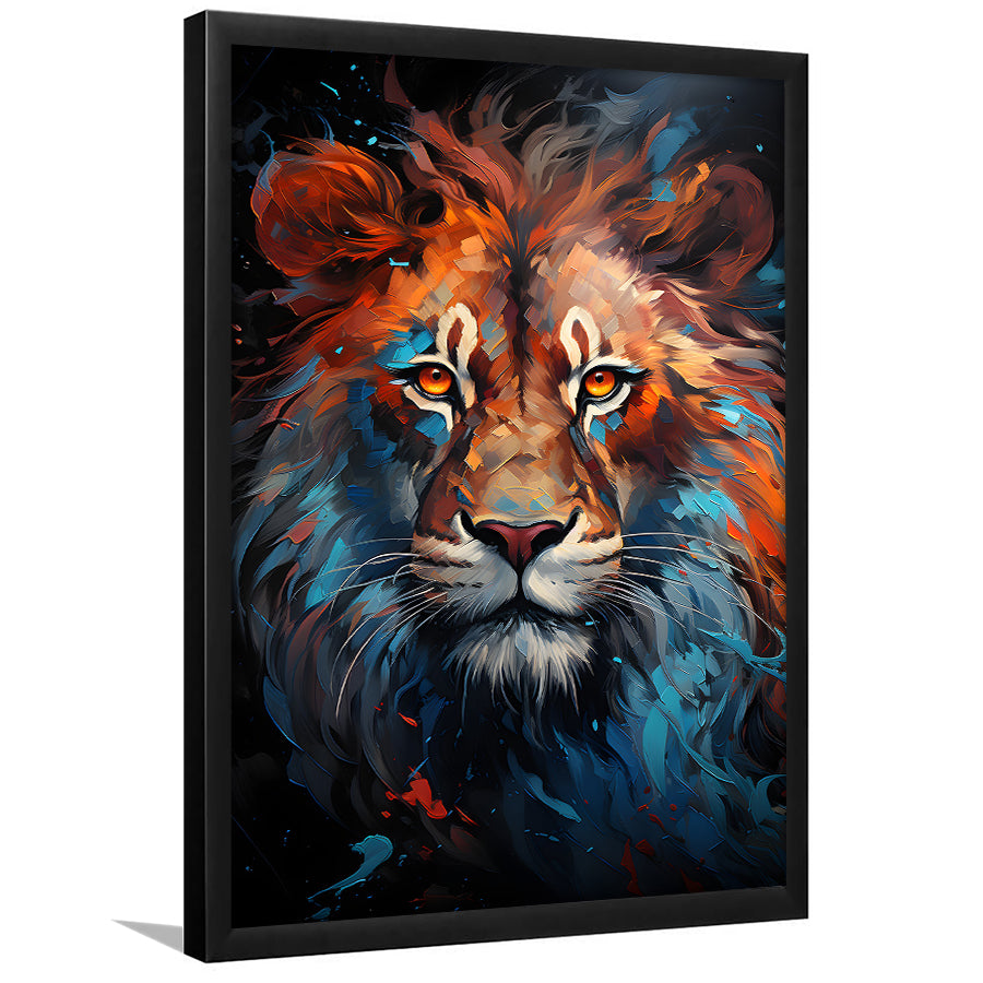 Lion King Colorful Framed Art Prints Wall Decor, Painting Art, Framed Picture