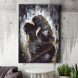 Love Hugs Of Man And Woman Canvas Prints Wall Art - Painting Canvas, Home Wall Decor, Painting Prints, For Sale