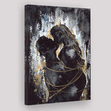 Love Hugs Of Man And Woman Canvas Prints Wall Art - Painting Canvas, Home Wall Decor, Painting Prints, For Sale