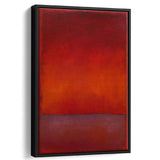Mark Rothko Red Modern Art Framed Canvas Prints Wall Art Home Decor, Floating Frame