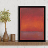 Mark Rothko Red Modern Art Framed Canvas Prints Wall Art Home Decor, Floating Frame
