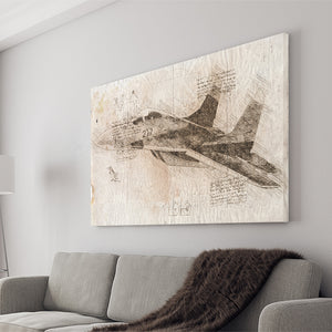 Maysketchaday Combat Aircrafts Canvas Prints Wall Art - Painting Canvas, Painting Prints, Wall Home Decor, Prints for Sale