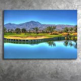 Mountains And Golf Course Canvas Prints Wall Art - Painting Canvas, Art Prints, Wall Decor