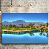 Mountains And Golf Course Canvas Prints Wall Art - Painting Canvas, Art Prints, Wall Decor