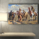 Native Americans Horse John Fawcett Canvas Prints Wall Art - Painting Canvas, Painting Prints, Home Wall Decor, For Sale