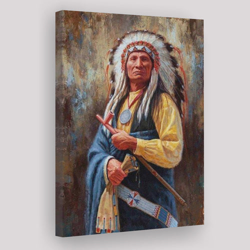 Native Americans Men Artwork Canvas Prints Wall Art - Painting Canvas, Painting Prints, Home Wall Decor, For Sale