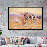 Native American Living Framed Art Prints Wall Decor - Painting Prints,Wall Art, Framed Picture,For Sale