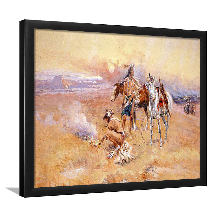 Native American Living Framed Art Prints Wall Decor - Painting Prints,Wall Art, Framed Picture,For Sale