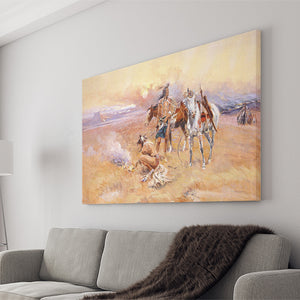 Native American Living Canvas Prints Wall Art - Painting Canvas,Wall Decor, Painting Prints,For Sale