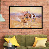 Native American Living Framed Art Prints Wall Decor - Painting Prints,Wall Art, Framed Picture,For Sale