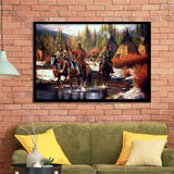 Native American Indian Western Framed Art Prints Wall Decor - Painting Prints,Framed Picture, Home Decor, For Sale