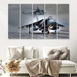 Navy Aircraft Helicopter Rotor Fighter Aircraft Aerospace Engineering 5 Piece B Canvas Prints Wall Art Decor - Painting Canvas, Multi Panels
