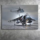 Navy Aircraft Helicopter Rotor Fighter Aircraft Aerospace Engineering Canvas Prints Wall Art Decor - Painting Canvas, Art Prints