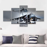 Navy Aircraft Helicopter Rotor Fighter Aircraft Engineering 5 Piece Canvas Prints Wall Art Decor - Painting Canvas, Multi Panels