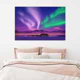 Northern Lights Aurora Borealis Night Canada Canvas Wall Art - Canvas Prints, Prints For Sale, Painting Canvas,Canvas On Sale