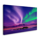 Northern Lights Aurora Borealis Night Canada Canvas Wall Art - Canvas Prints, Prints For Sale, Painting Canvas,Canvas On Sale
