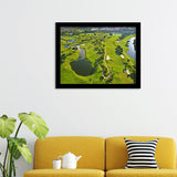 Overhead View Of Florida Golf Course Wall Art Print - Framed Prints, Painting Prints, Prints for Sale, Framed Art
