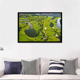 Overhead View Of Florida Golf Course Wall Art Print - Framed Prints, Painting Prints, Prints for Sale, Framed Art