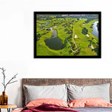 Overhead View Of Florida Golf Course Wall Art Print - Framed Prints, Painting Prints, Prints for Sale, Framed Art