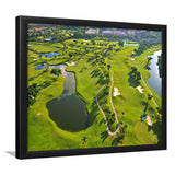 Overhead View Of Florida Golf Course Wall Art Print - Framed Prints, Painting Prints, Prints for Sale, Framed Art