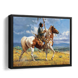 Paint Horse Native American Canvas Wall Art - Canvas Print, Framed Canvas, Painting Canvas