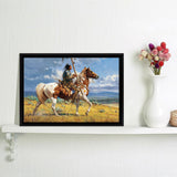 Paint Horse Native American Canvas Wall Art - Canvas Print, Framed Canvas, Painting Canvas